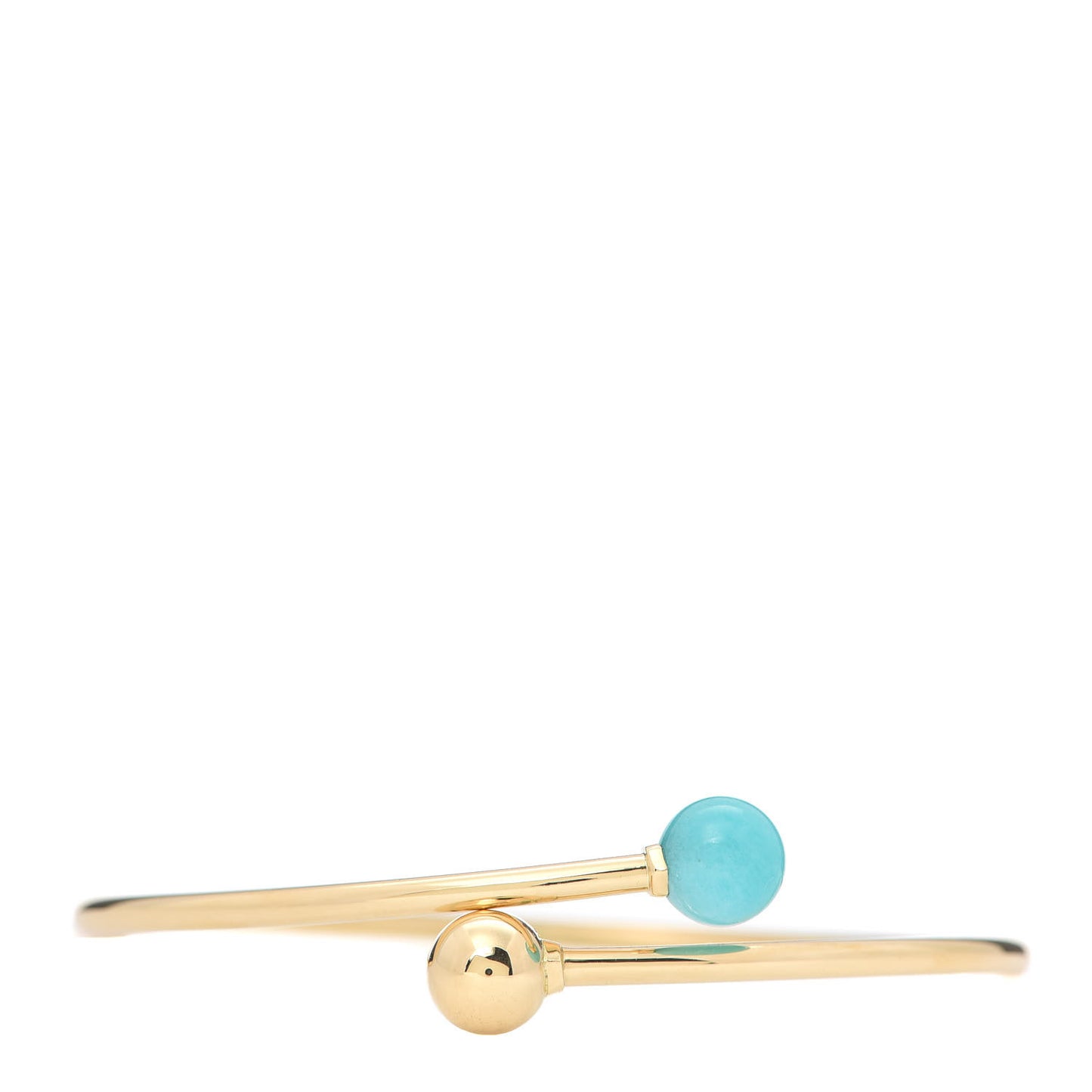 18K Yellow Gold Amazonite 8mm HardWear Ball Bypass Bracelet