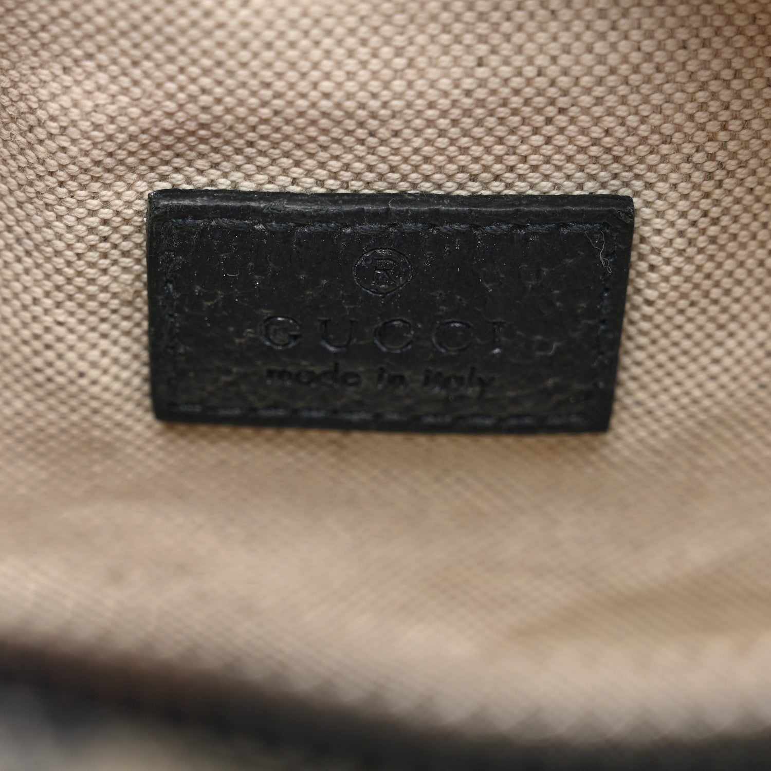 Gucci GG Supreme Monogram Textured Dollar Calfskin Mini Retro Interlocking G Shoulder Bag Beige Blue 7 of 10