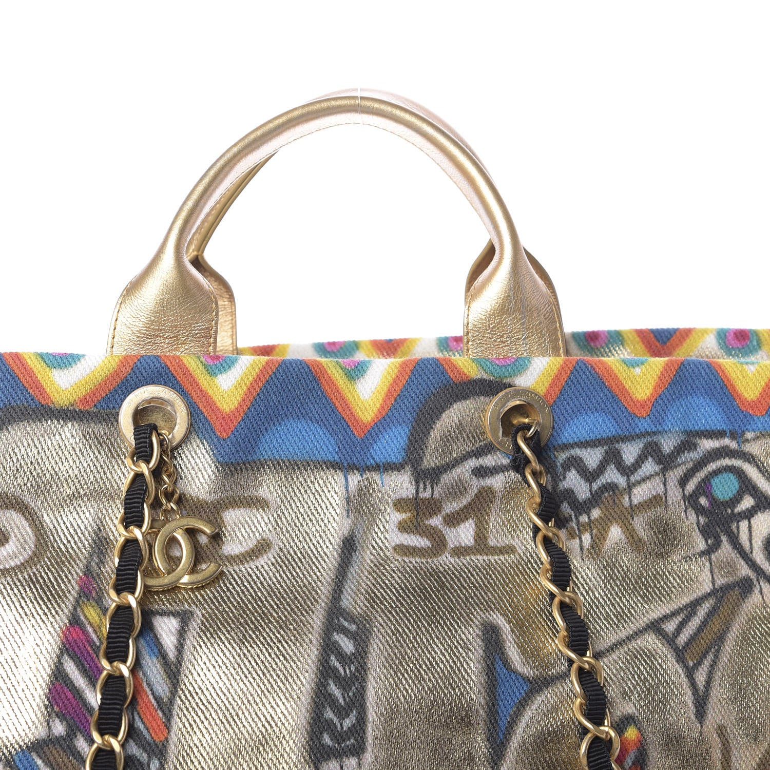 Chanel Graffiti Printed Canvas Street Spirit Tote Multicolor 14 of 14