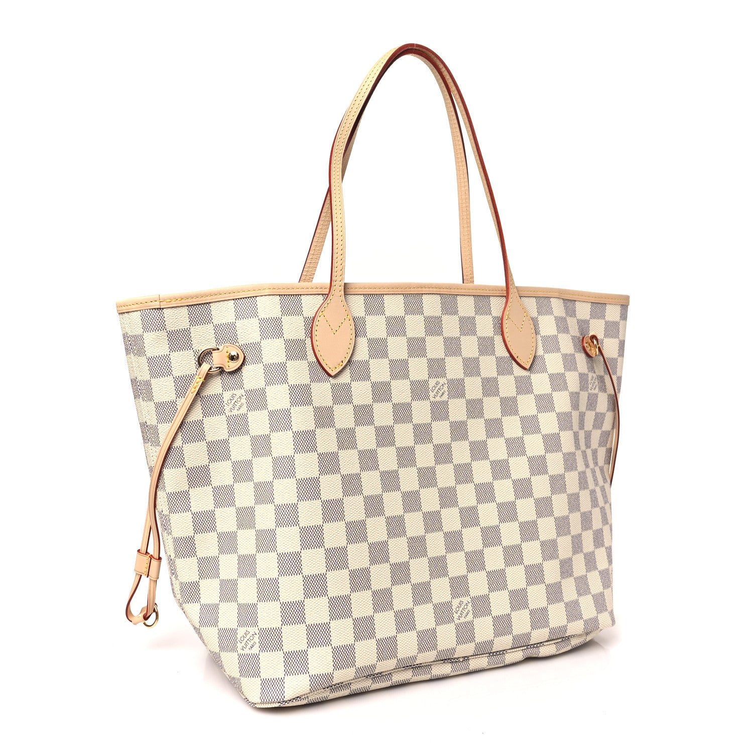 Louis Vuitton Damier Azur Neo Neverfull MM Rose Ballerine 4 of 10