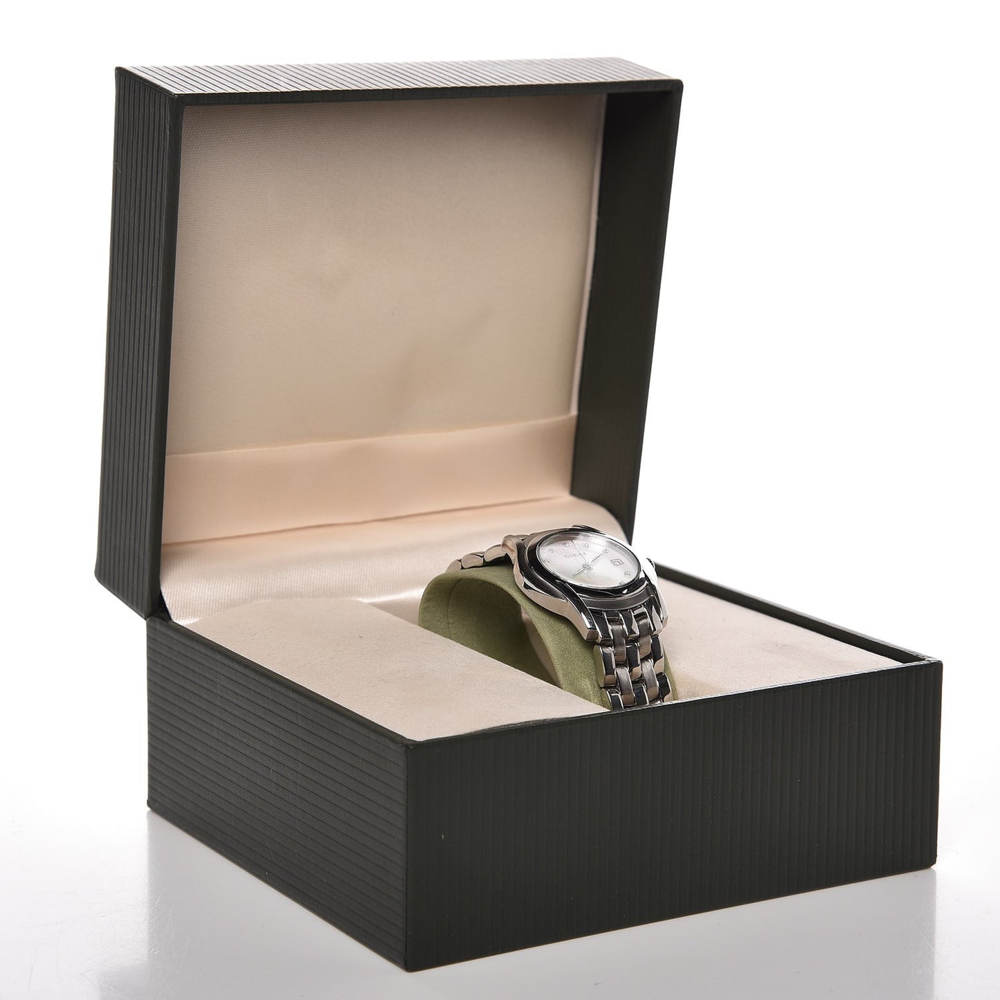 Stainless Steel Diamond Mother of Pearl 27mm 5500L Quartz Watch