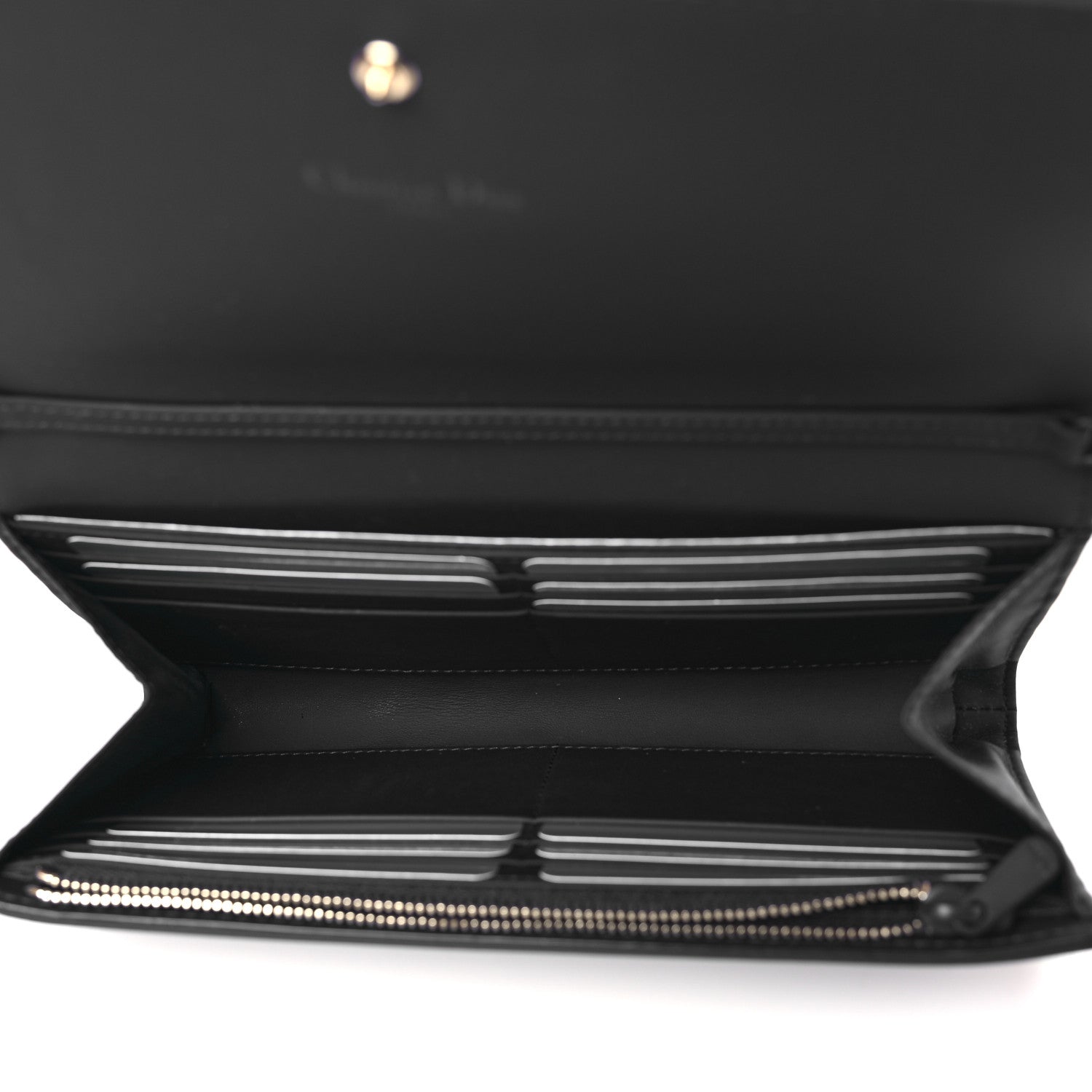 Christian Dior Matte Calfskin Studded Diorama Croisiere Chain Wallet Indigo 5 of 10