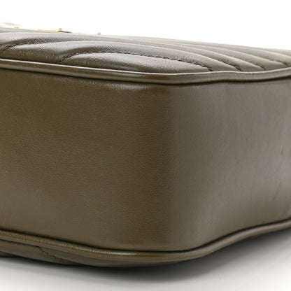 Saint Laurent Calfskin Matelasse Monogram Lou Camera Bag Military Olive 9 of 9