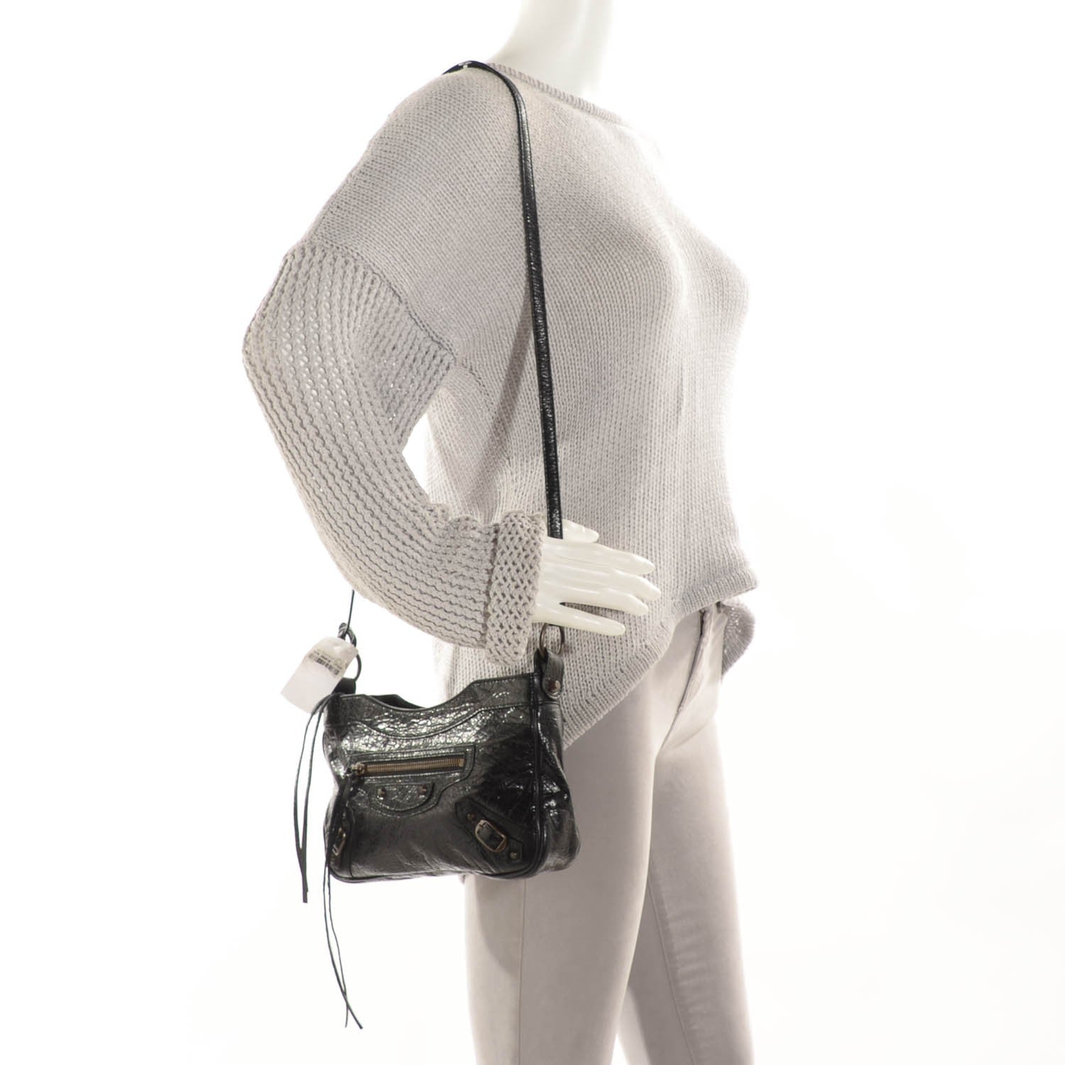 Balenciaga Agneau Classic Hardware Hip Black 2 of 12
