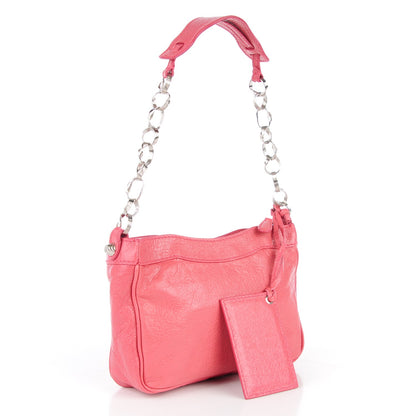 Balenciaga Agneau Giant 12 Silver Hardware Shoulder Bag Rose Bonbon 3 of 7