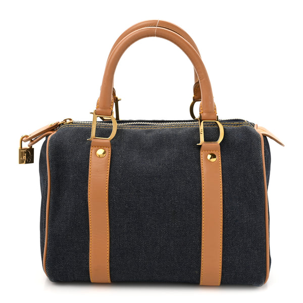 Christian Dior Denim Calfskin Boston Bag Blue 1739684 – FASHIONPHILE