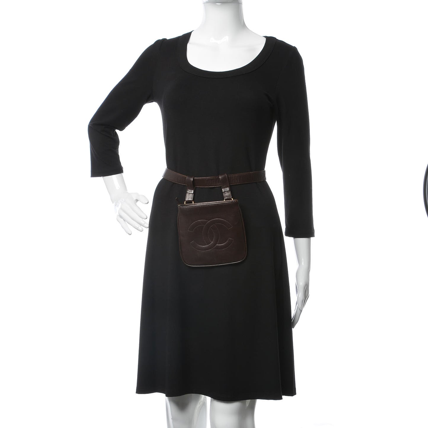 Lambskin Waist Belt Bag Brown