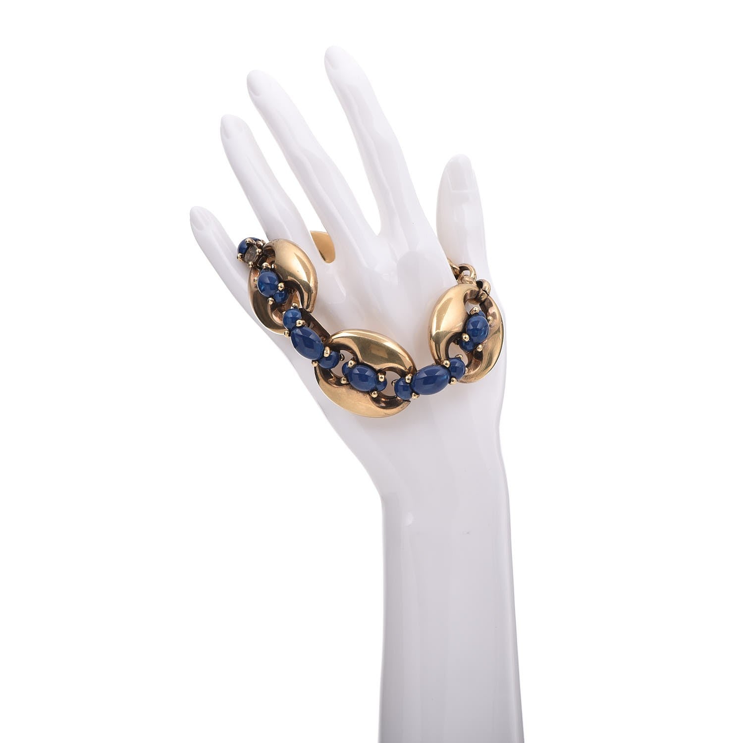 Gucci Resin Marina Chain Link Bracelet 18 Blue 2 of 9