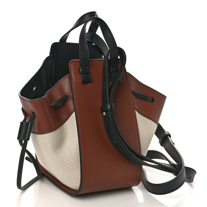 Loewe X Spirited Away Calfskin Textile Susuwatari Mini Hammock Shoulder Bag Havane Ecru 3 of 9