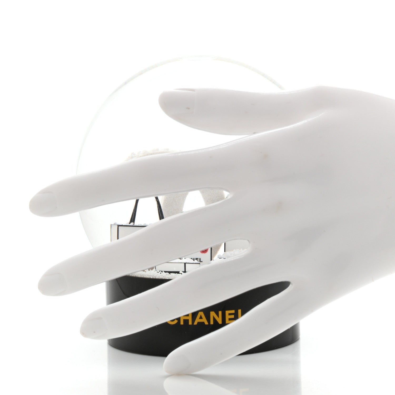 Chanel Glass CC Shopping Bag Snow Globe 3 of 7