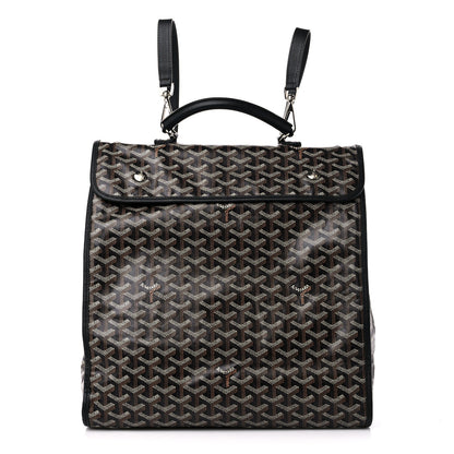 Goyard Goyardine Saint Leger Soft Briefcase Backpack Black 1 of 15