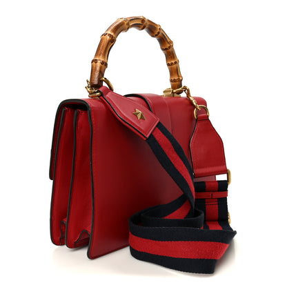 Gucci Calfskin Bamboo Web Medium Dionysus Top Handle Bag Red White Blue 3 of 11