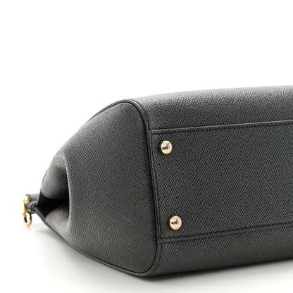 Dolce & Gabbana Dauphine Medium Miss Sicily Satchel Black 7 of 8