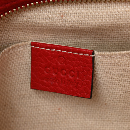 Gucci Pebbled Calfskin Small Soho Disco Bag Tabasco Red 6 of 12