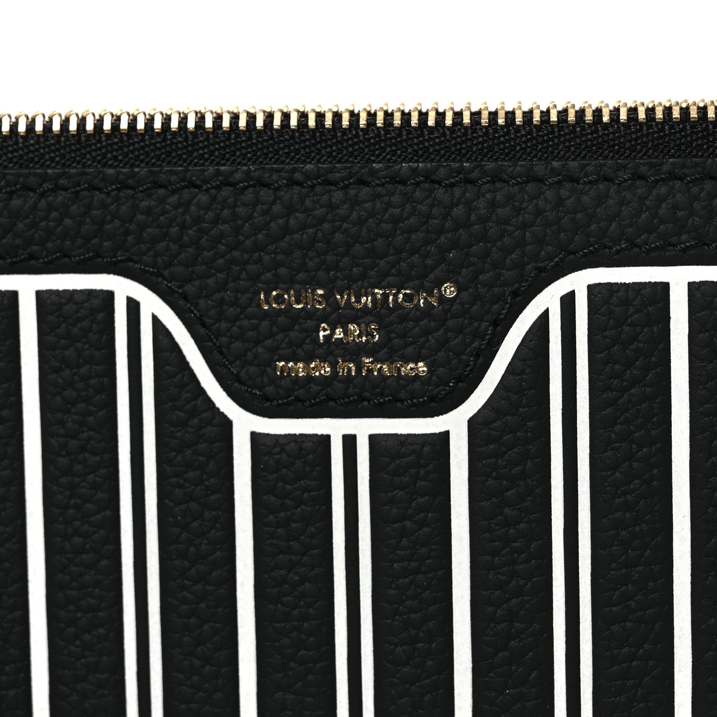 Calfskin Neverfull Inside Out MM Pochette Black