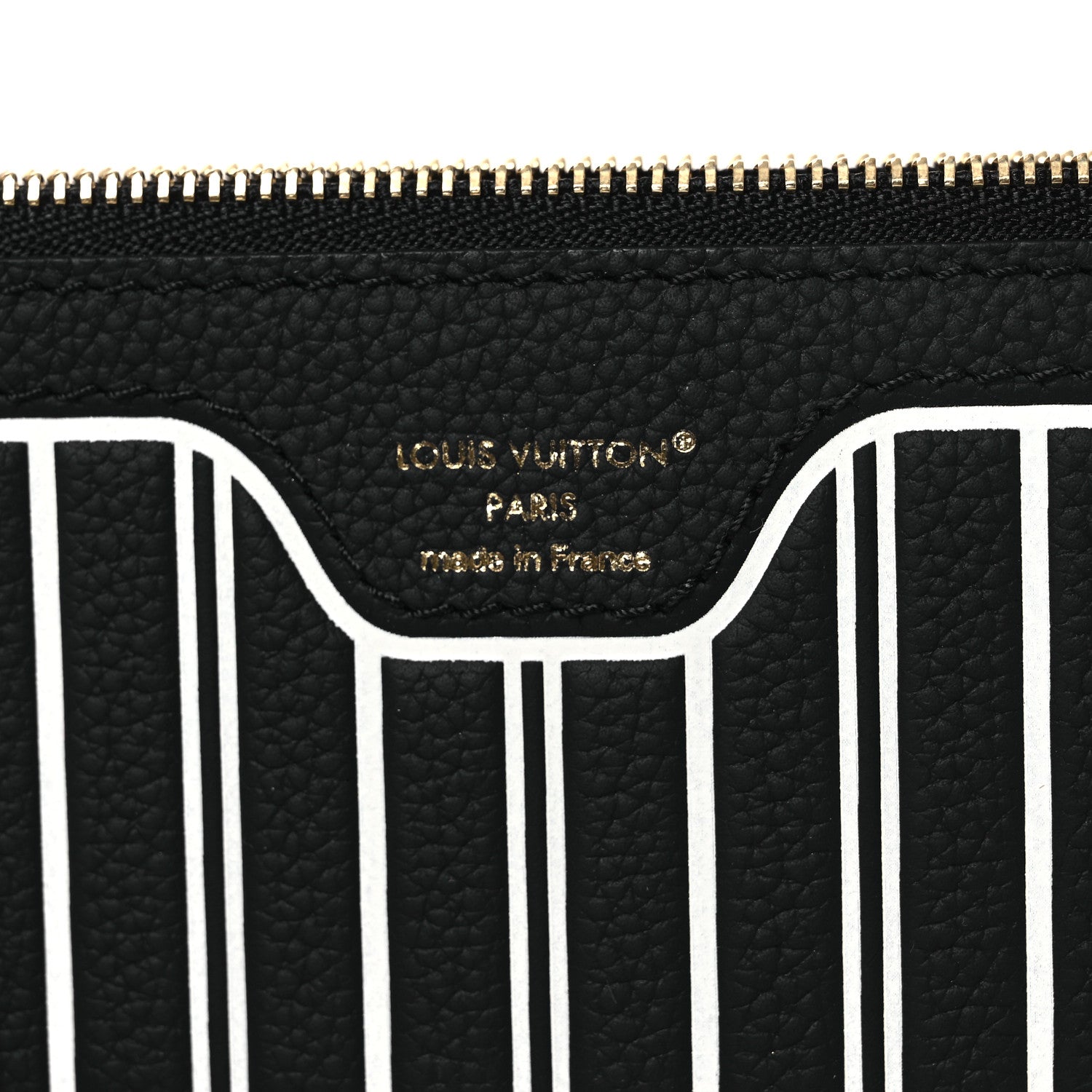 Louis Vuitton Calfskin Neverfull Inside Out MM Pochette Black 6 of 6
