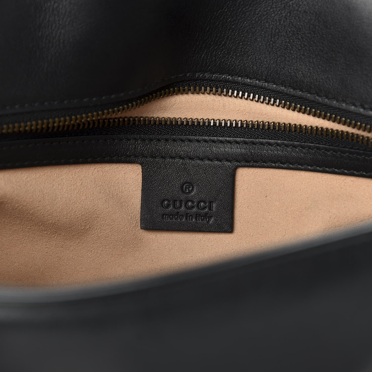 Gucci Calfskin Matelasse Small GG Marmont Shoulder Bag Black 8 of 10