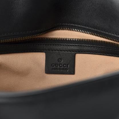 Gucci Calfskin Matelasse Small GG Marmont Shoulder Bag Black 8 of 10