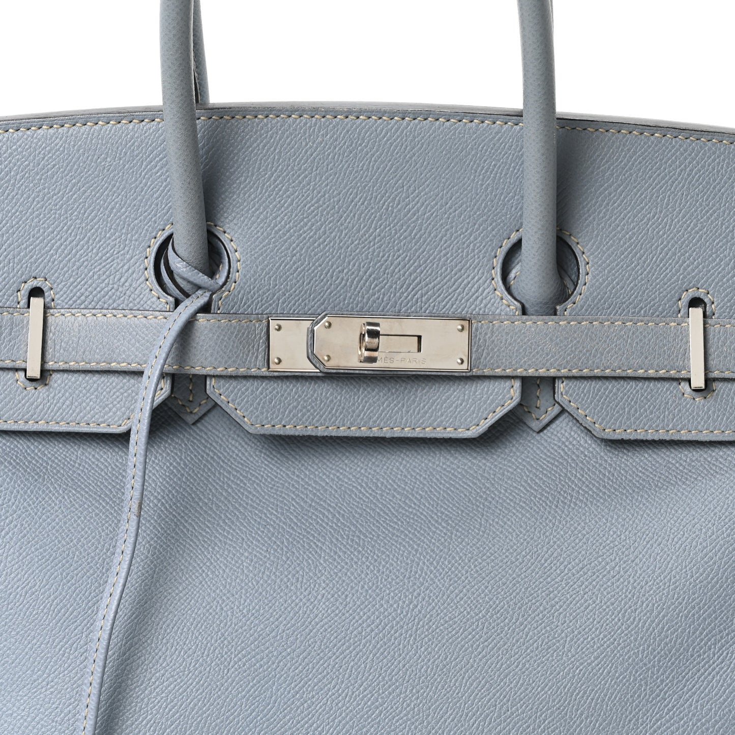 Epsom Birkin 35 Bleu Lin