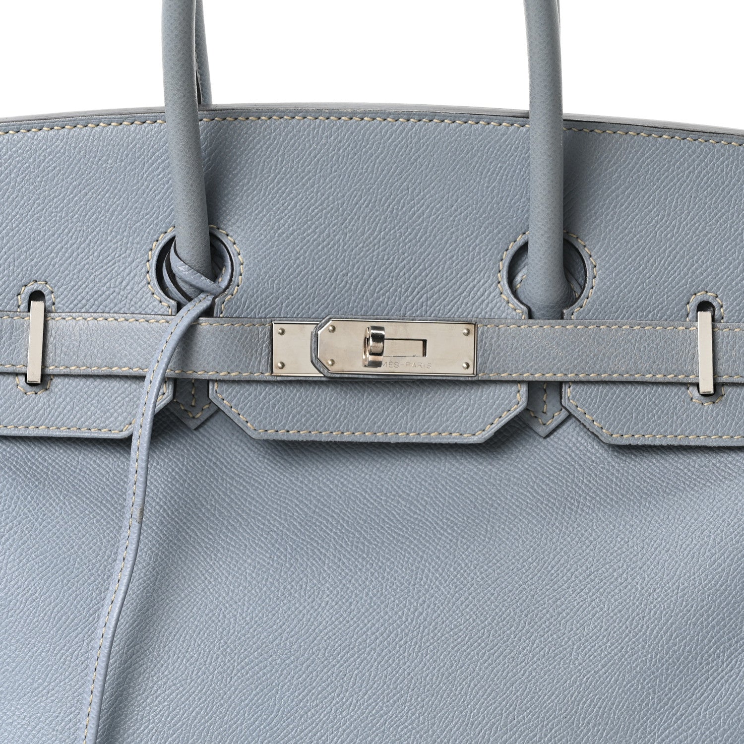 Hermes Epsom Birkin 35 Bleu Lin 7 of 9