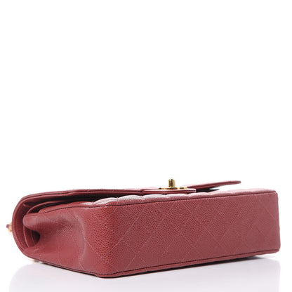 Chanel Caviar Quilted Medium Double Flap Dark Pink 4 of 12