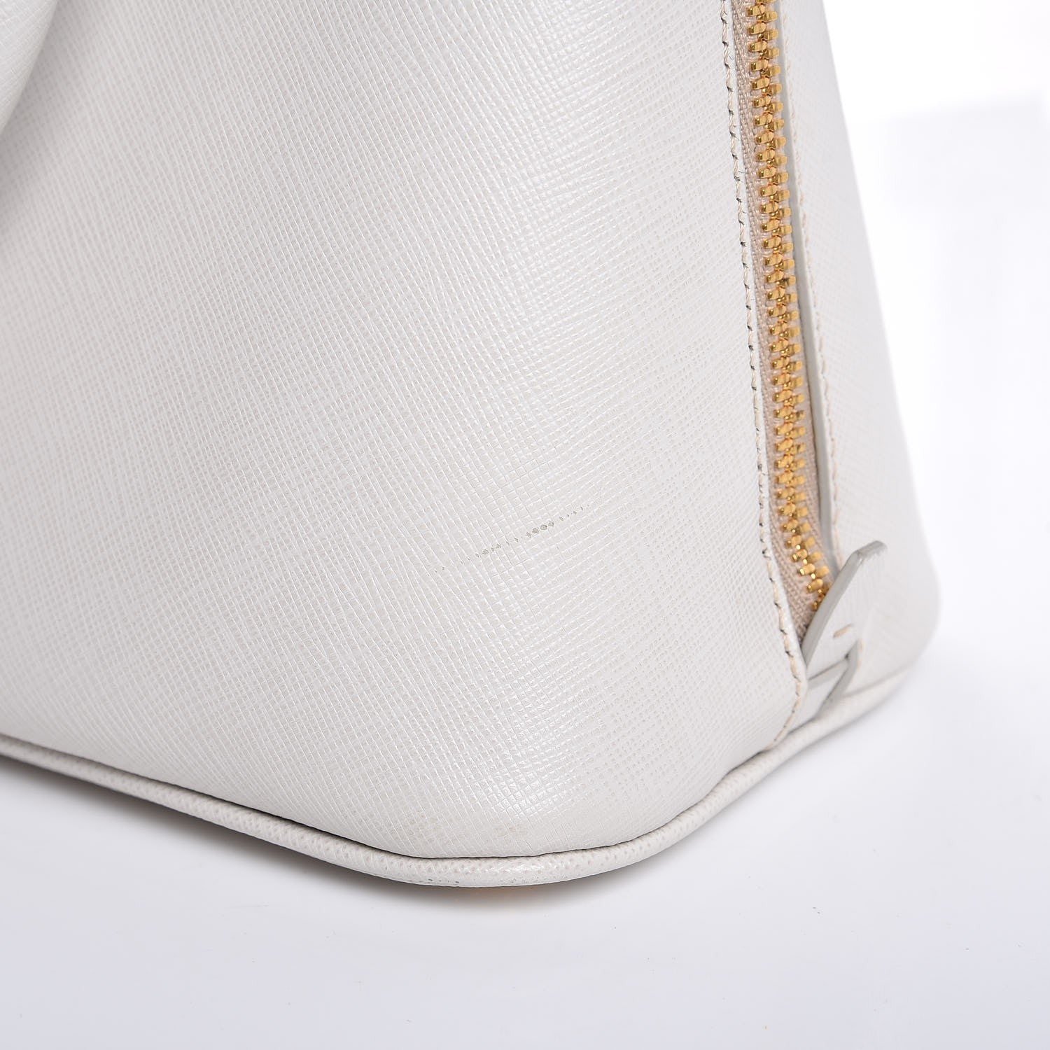 Prada Saffiano Lux Medium Promenade Tote Talco 10 of 10