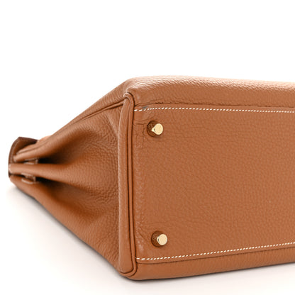Hermes Togo Kelly Retourne 35 Gold 9 of 13