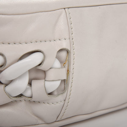 Chanel Calfskin Modern Chain Rhodoid Hobo White 10 of 11
