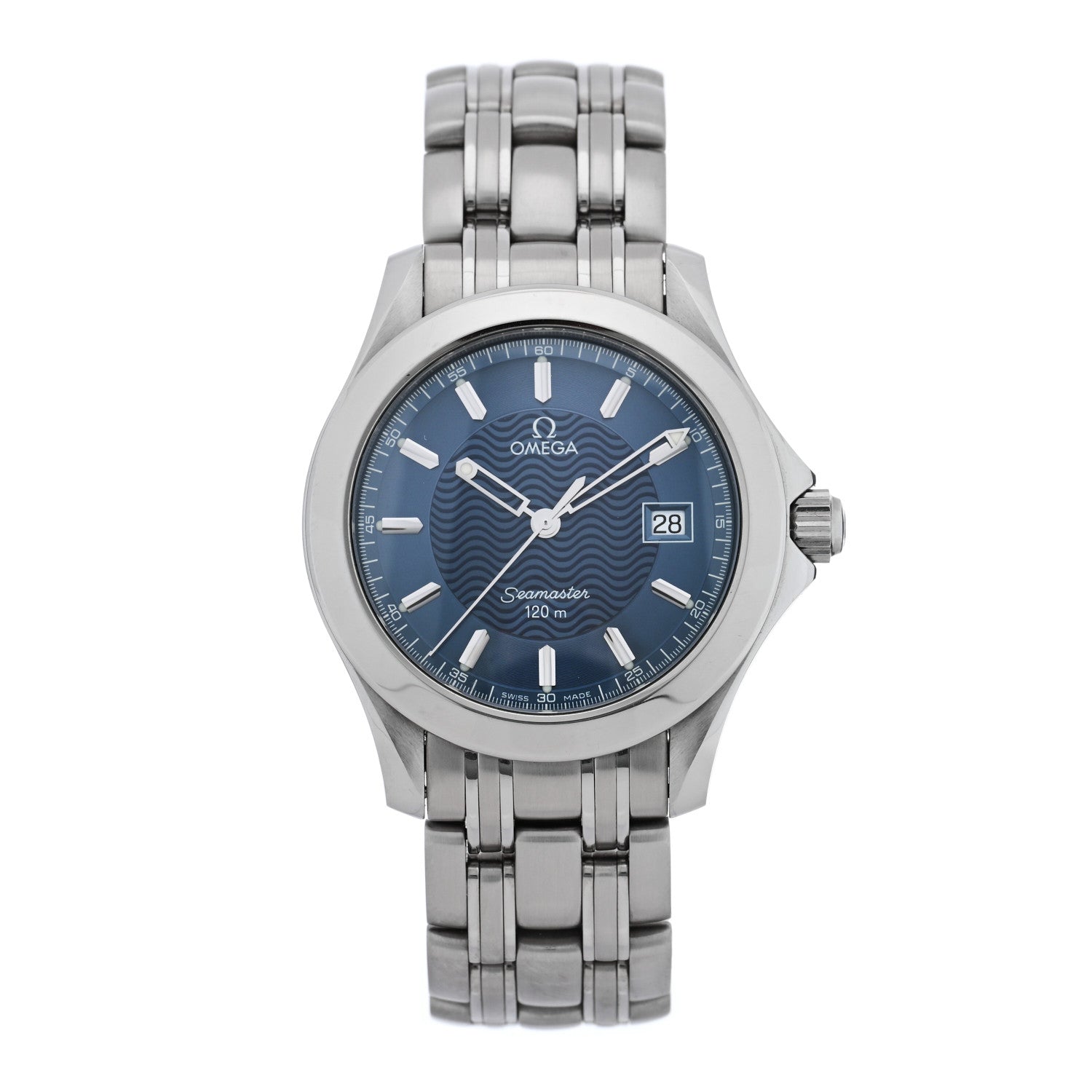 Omega Stainless Steel 36mm Seamaster 120M Quartz Watch Blue 2511.81 1 of 4