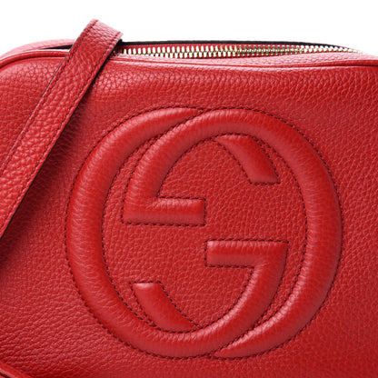 Gucci Pebbled Calfskin Small Soho Disco Bag Vibrant Red 10 of 10