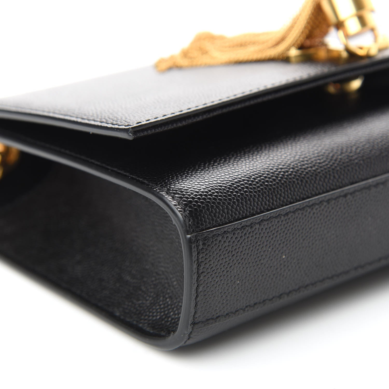 Saint Laurent Grain De Poudre Small Classic Monogram Kate Tassel Satchel Black 5 of 8