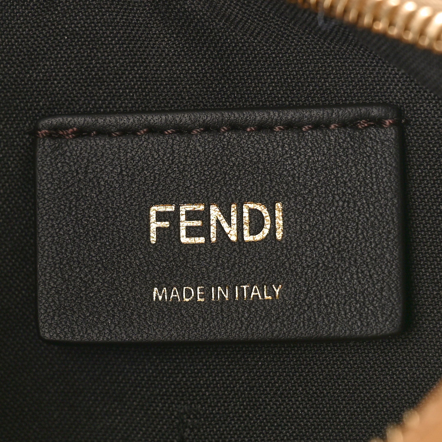 Fendi Fabric Jacquard Vitello Grace FF 1974 Mini Fendigraphy Hobo Bag Beige 6 of 10