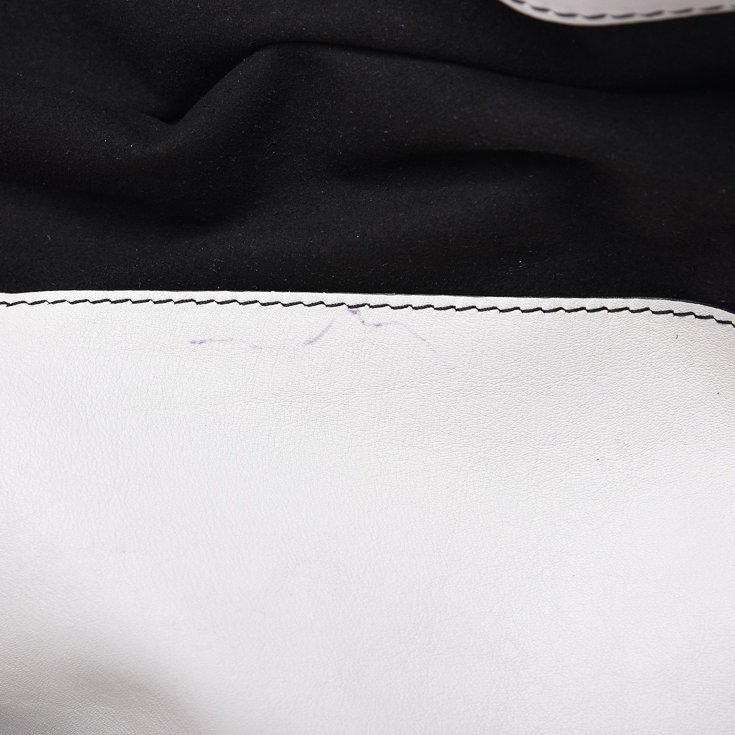 Calfskin Curl Satchel Optic White