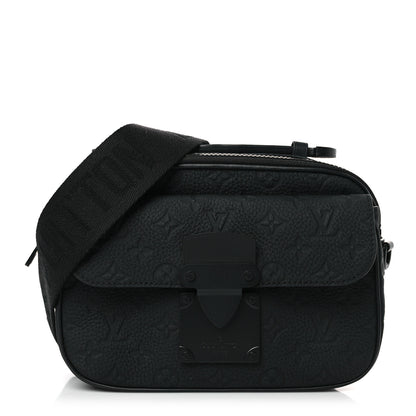 Louis Vuitton Taurillon Monogram S Lock Messenger Black 1 of 9