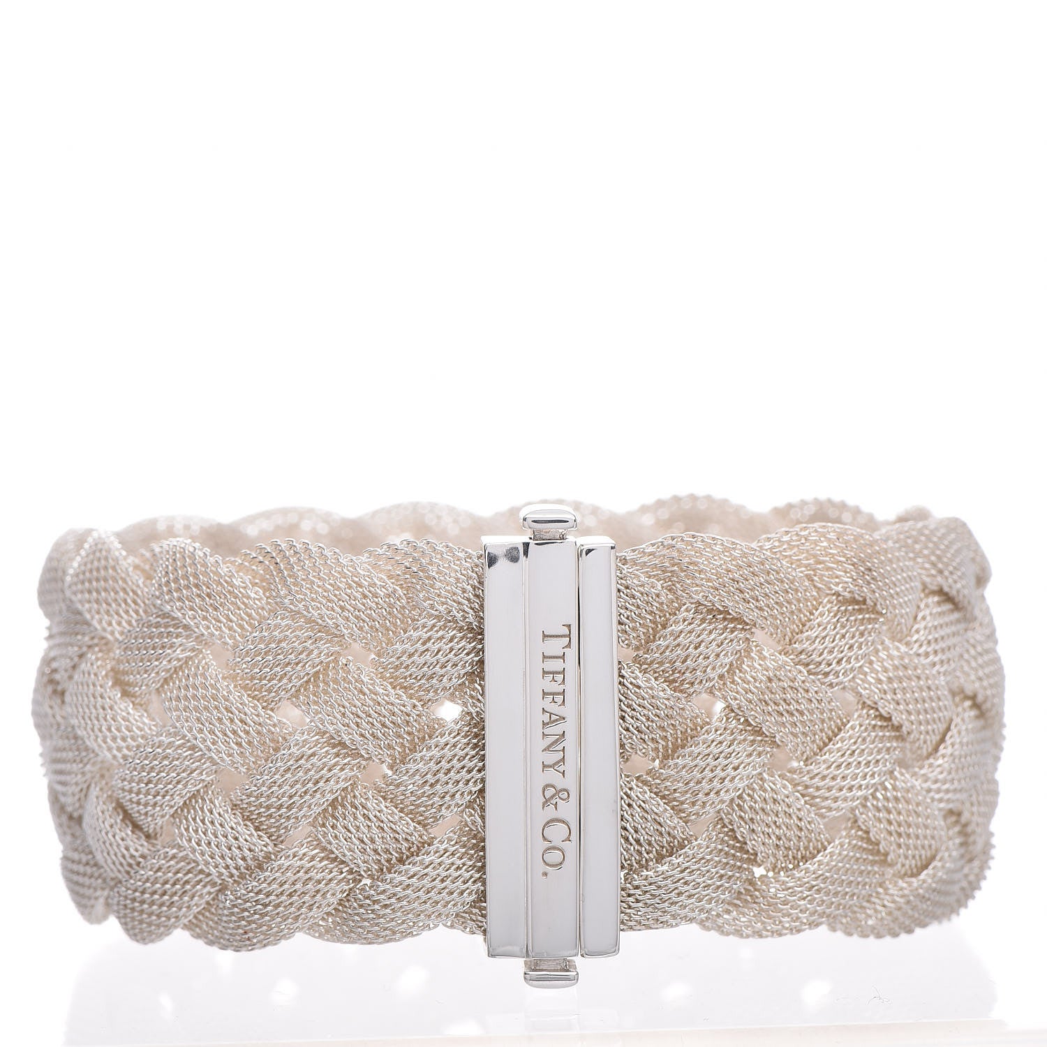 Tiffany Sterling Silver Somerset Braided Bracelet 3 of 6