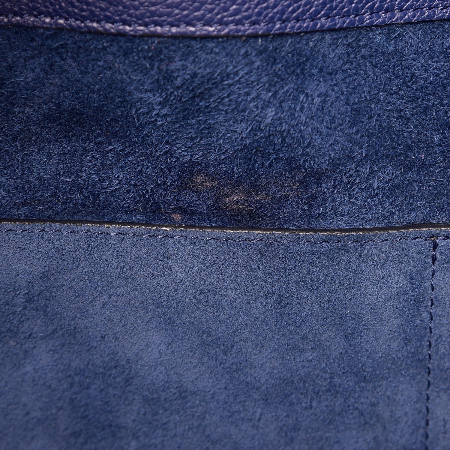 Celine Soft Grained Calfskin Small Belt Cabas Phantom Indigo 10 of 10