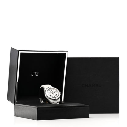 Chanel Stainless Steel Ceramic 38mm J12 Automatic Watch White 5 of 5