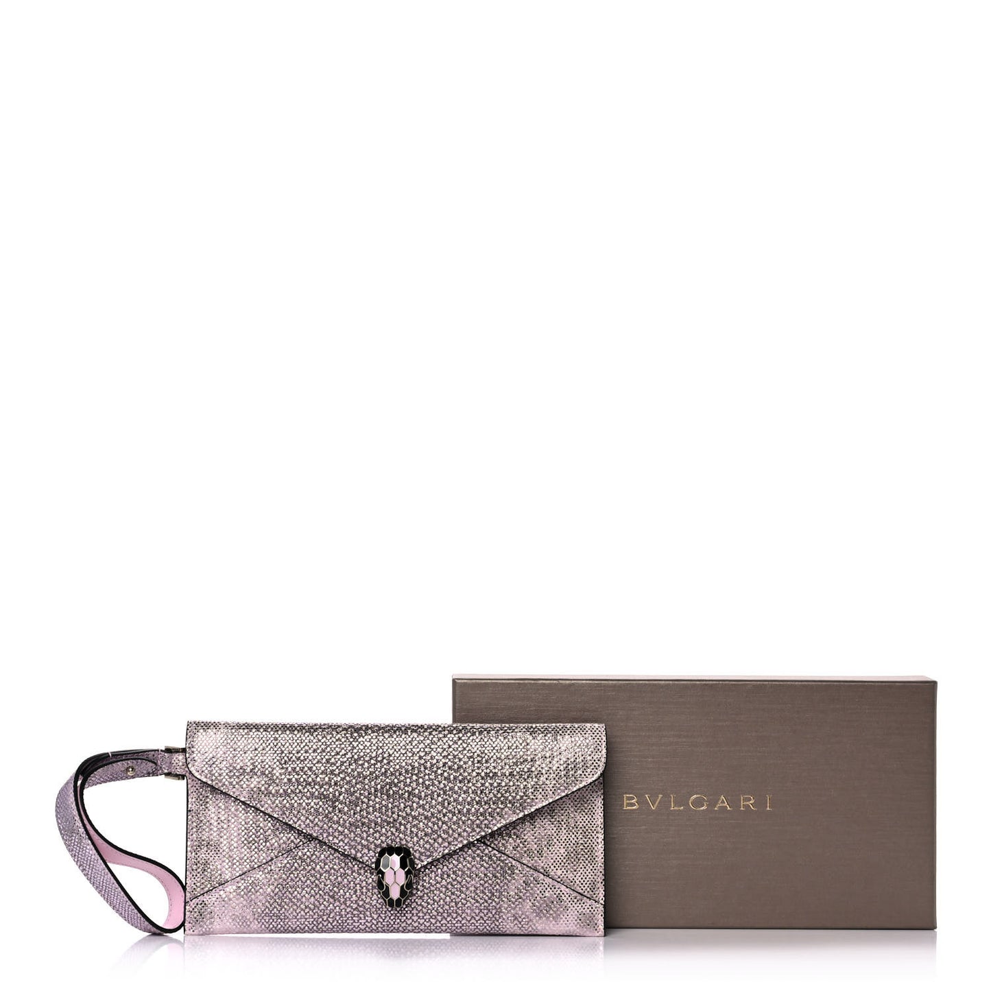 Karung Serpenti Forever Wristlet Wallet Pink
