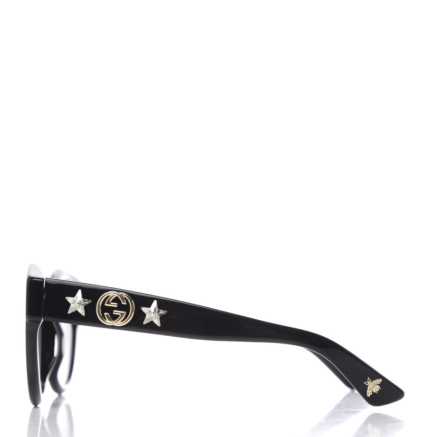 Round Frame GG Star Sunglasses GG0207S Black