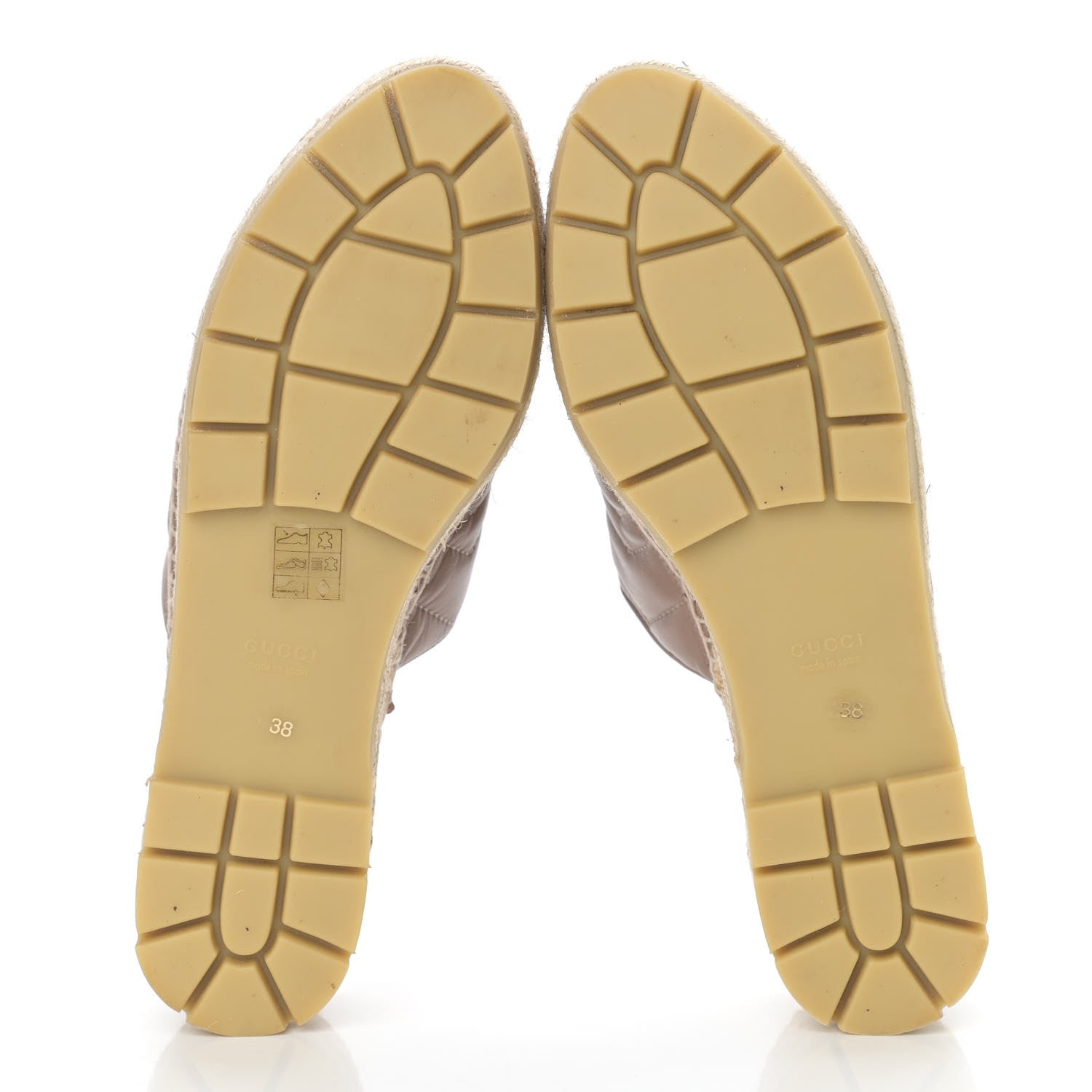 Gucci Nappa Matelasse GG Marmont Espadrille Slippers 38 Porcelain Rose 5 of 10