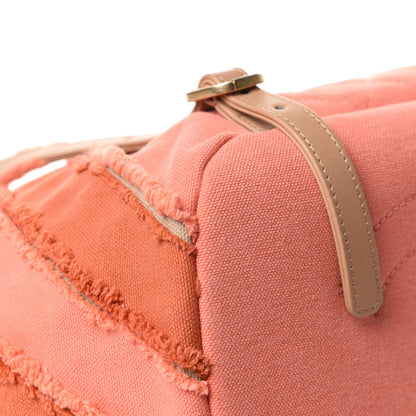 Chanel Canvas Chevron Cuba Patchwork Backpack Orange 11 of 12