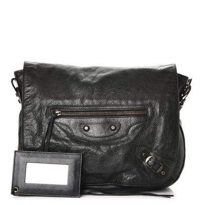 Balenciaga Agneau Folk Messenger Black 1 of 8