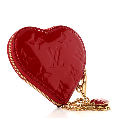 Louis Vuitton Vernis Coeur Heart Coin Purse Pomme D'Amour 2 of 7