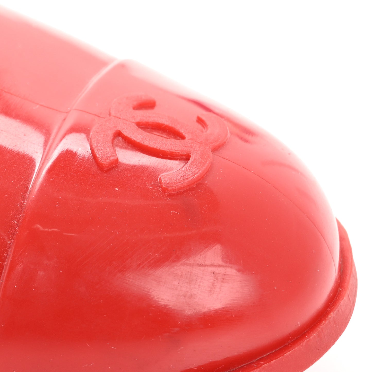 Rubber Camellia Rain Boots 37 Red