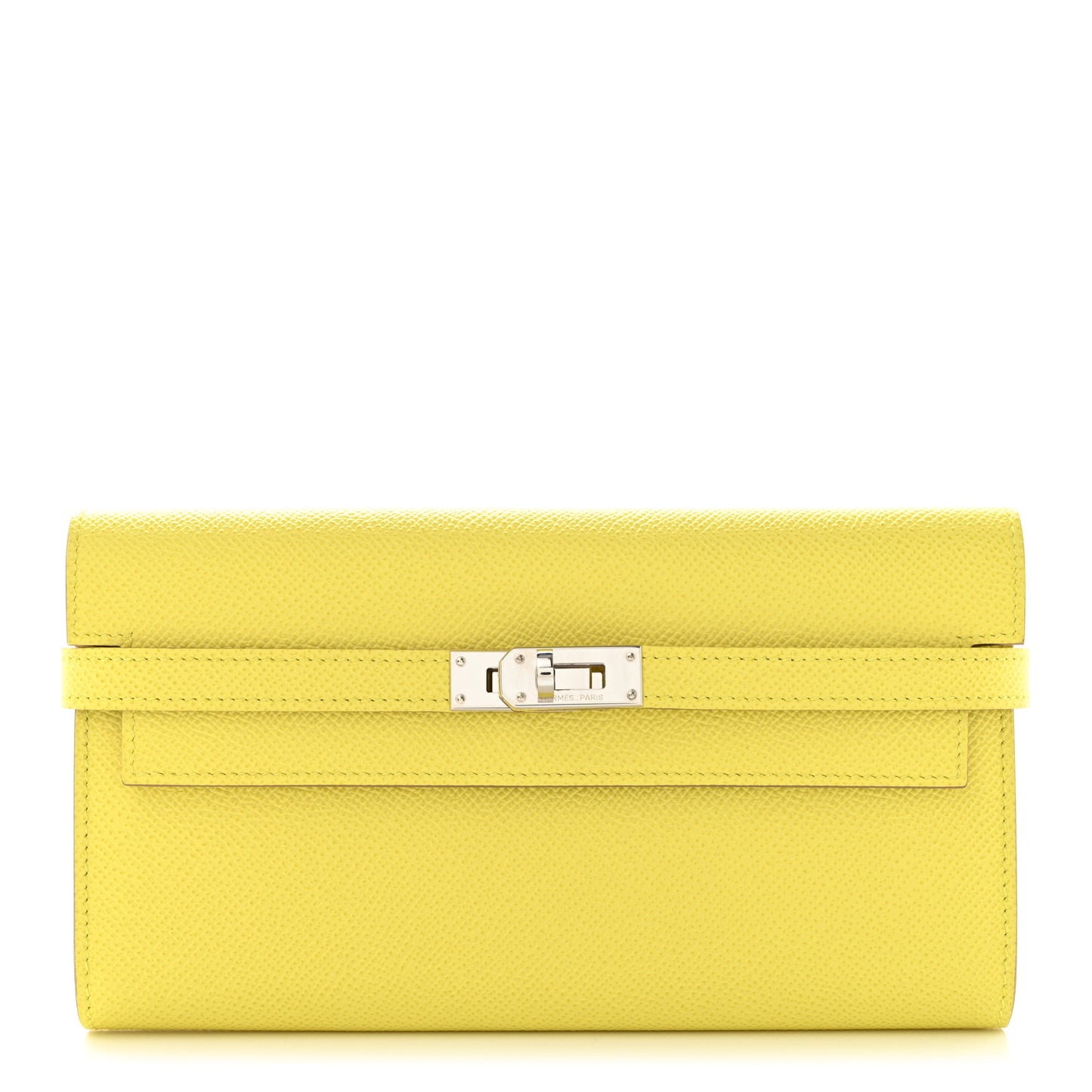 Epsom Kelly Longue Wallet Lime