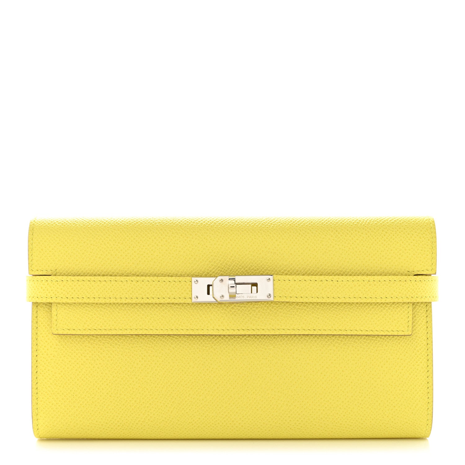 Hermes Epsom Kelly Longue Wallet Lime 1 of 9