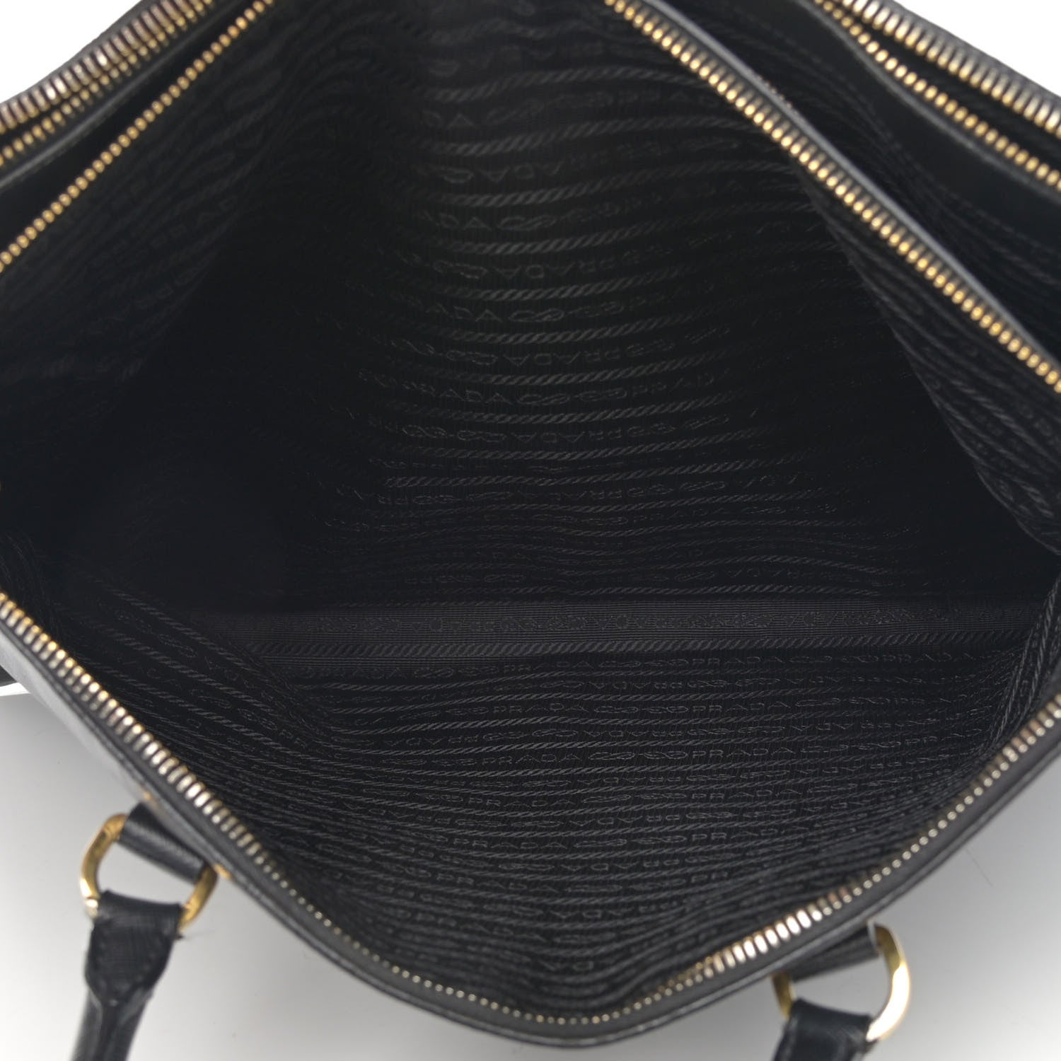 Prada Saffiano Large Galleria Double Zip Tote Black 7 of 29