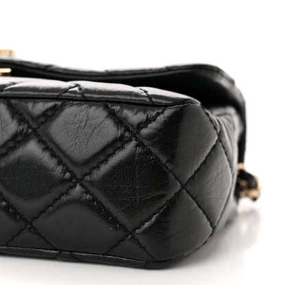 Chanel Shiny Lambskin Quilted Small Montcoco Flap Black 10 of 11