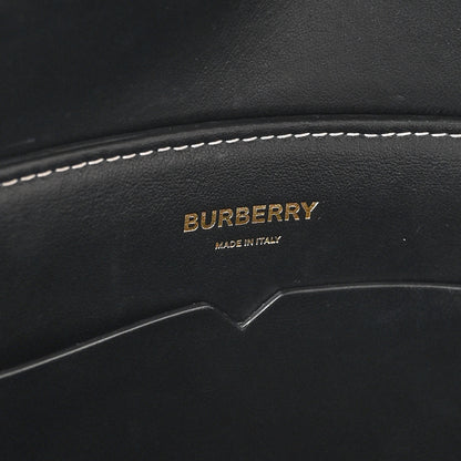 Burberry E-Canvas Check Calfskin Catherine Shoulder Bag Dark Birch Brown 6 of 9