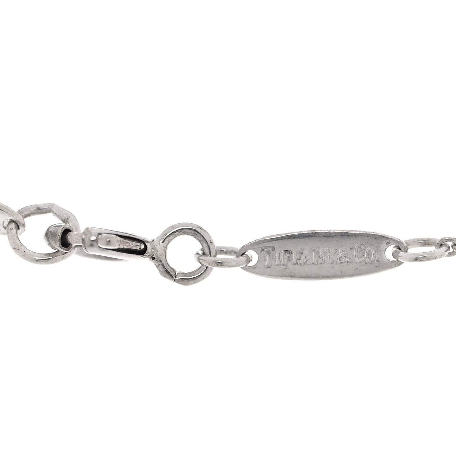 Tiffany Sterling Silver 12mm Elsa Peretti Tear Drop Pendant Necklace 5 of 8